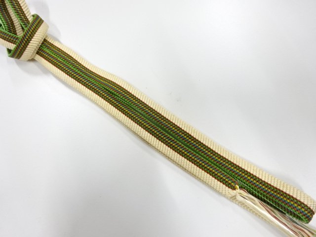 未使用品　正絹　手組帯締め